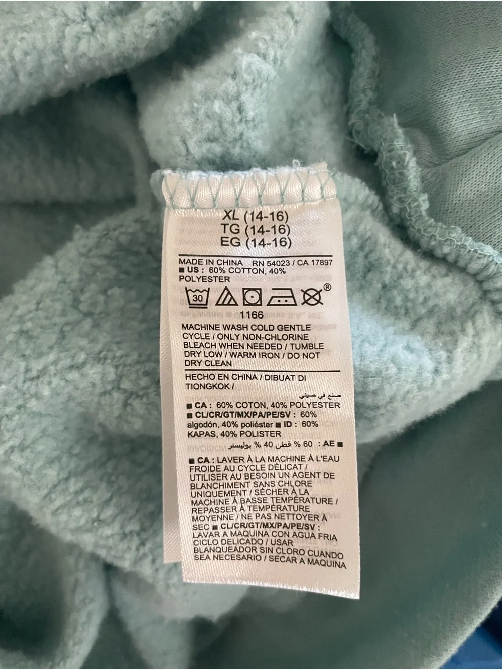 Old Navy Sage Green Baby Yoda Hoodie
